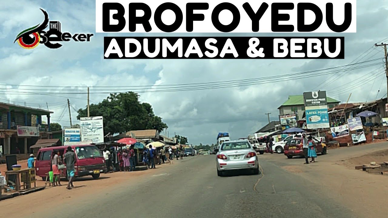 Brofoyedu Township via Adumasa and Bebu Communities Drive in Ashanti Region, Ghana.