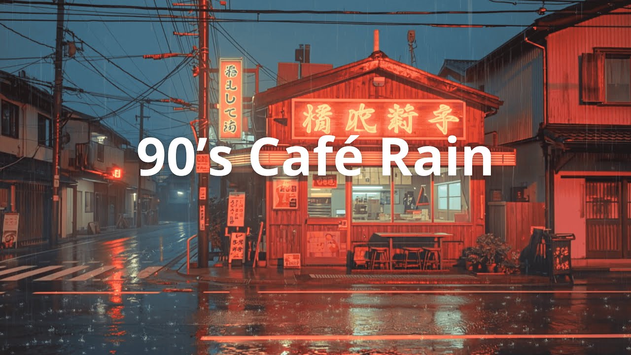 Rainy 90’s Café Lofi ☕ Retro Chill Beats for Study & Relax