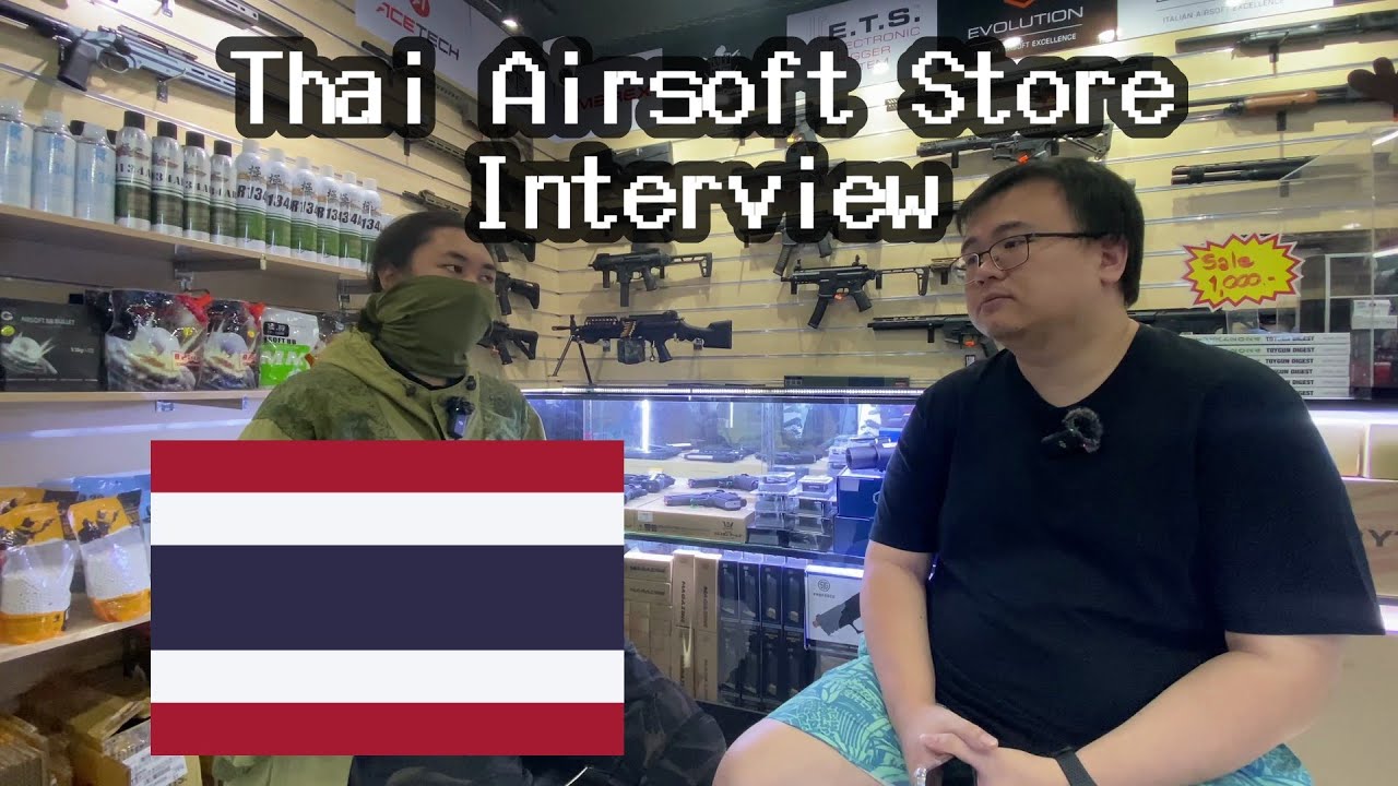 Interviewing an Airsoft Gun Store in Thailand