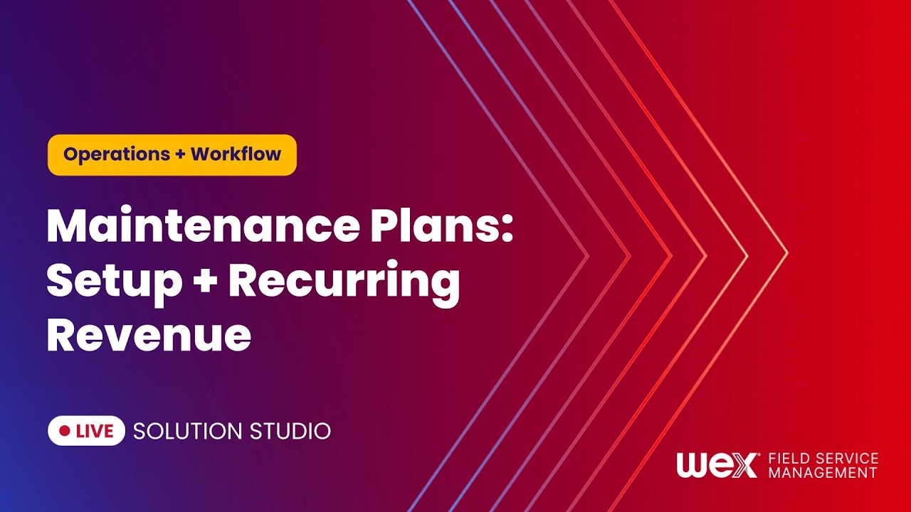 Maintenance Plans Setup and Recurring Revenue | Solution Studio Recording 03-18-26