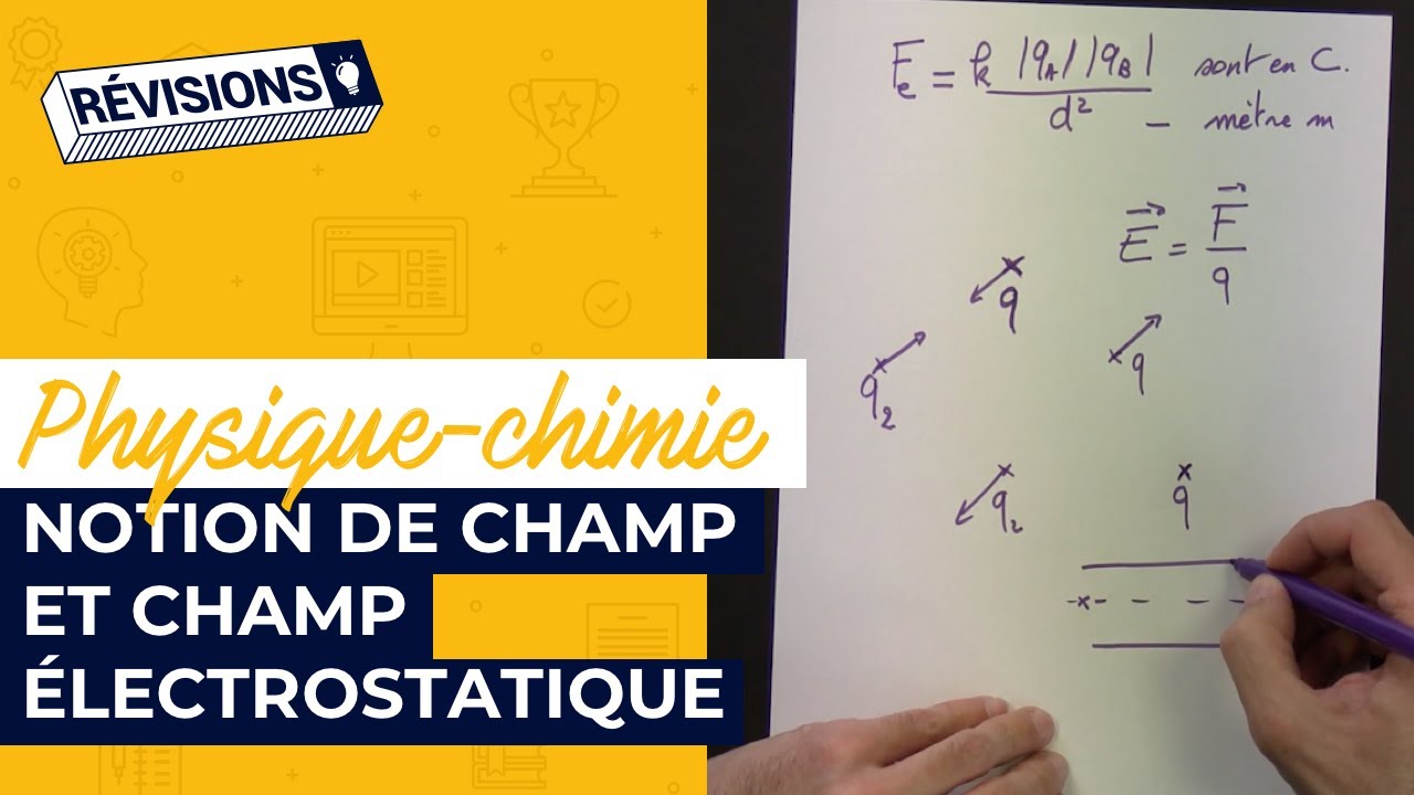 Champs en physique (cours) : lignes de champ, champ vectoriel, loi de Coulomb...