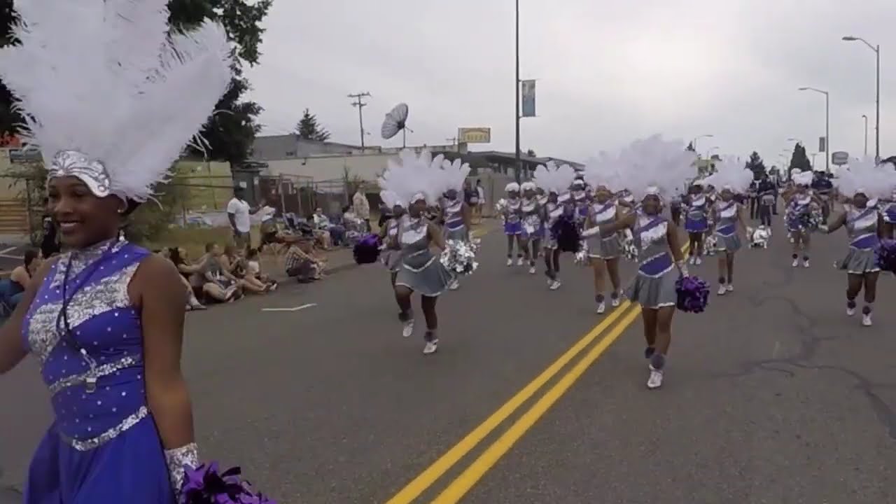 Burien 4th July Parade 2018 | Dolls & Gents Drill Team and Drumline