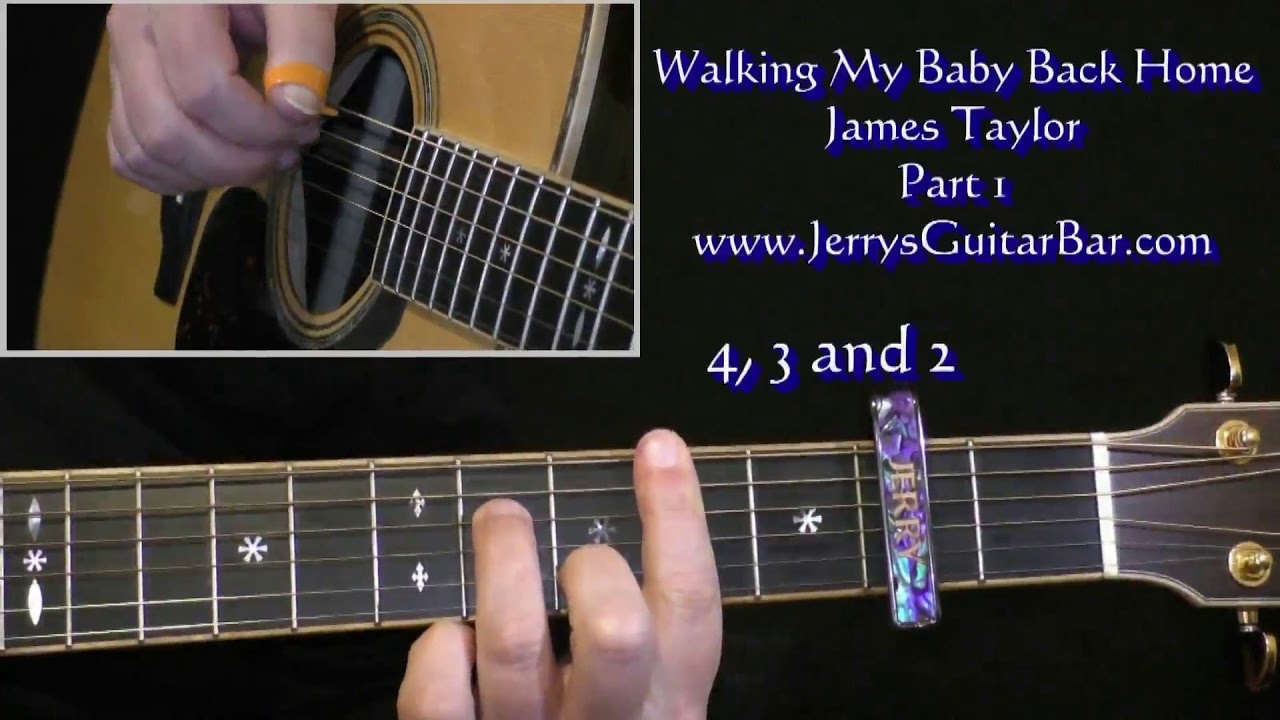 James Taylor Walking My Baby Back Home |  Guitar Intro Lesson