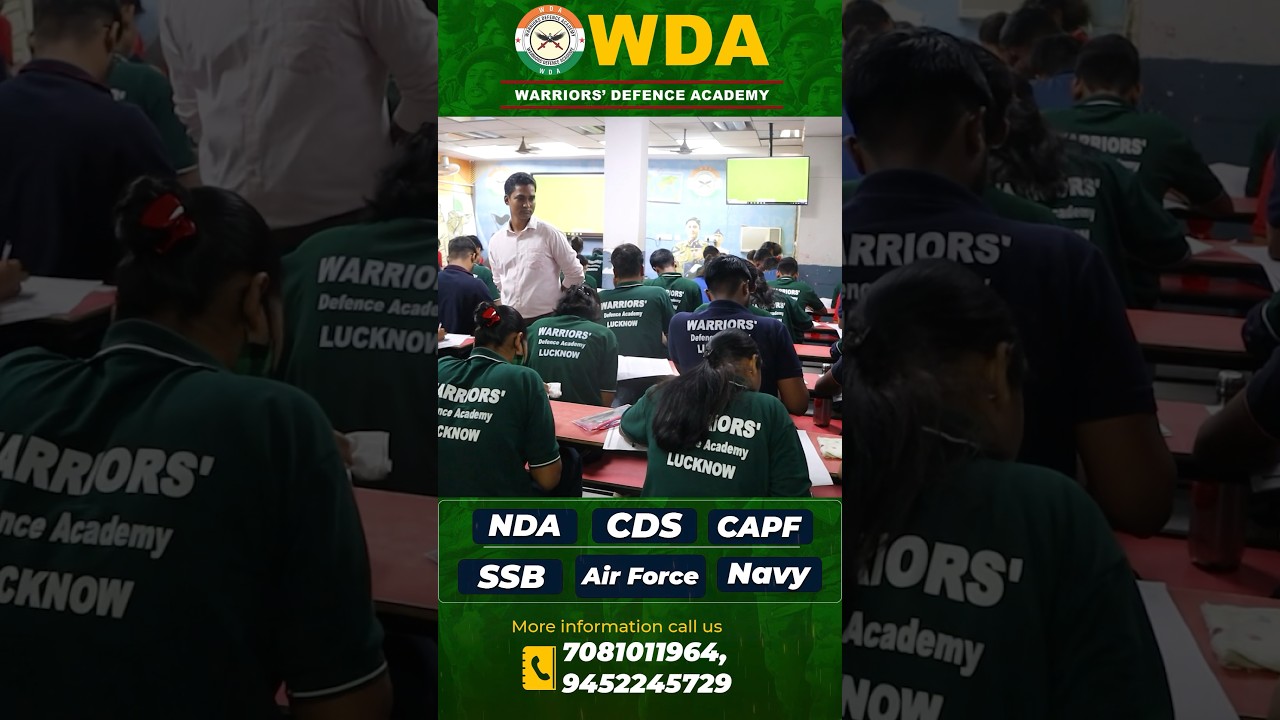 7th NDA 1 2023 Mock Test🔥 | Best NDA Coaching In Lucknow | No-1 NDA Coaching In India