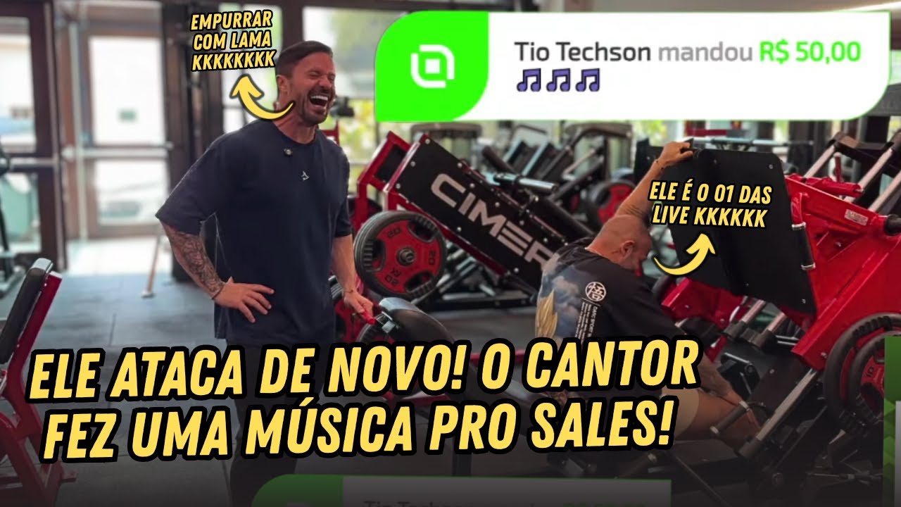 ELE ATACA DE NOVO! O CANTOR FEZ UMA MUSICA PRO SALES E O CARIANI N&Atilde;O AGUENTOU!