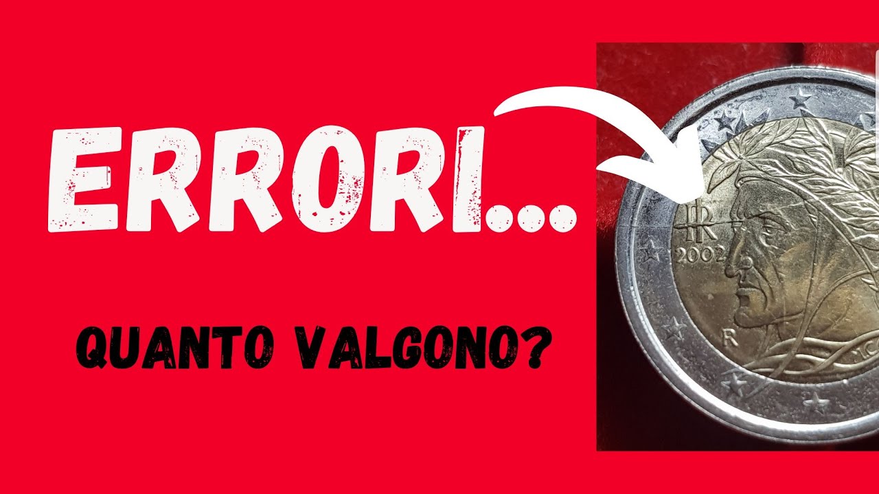 2 EURO errori di conio monete