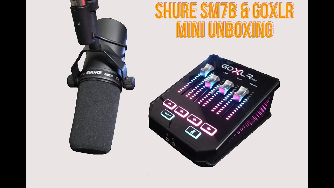 ASMR Unboxing of Shure SM7B & GoXLR Mini!!