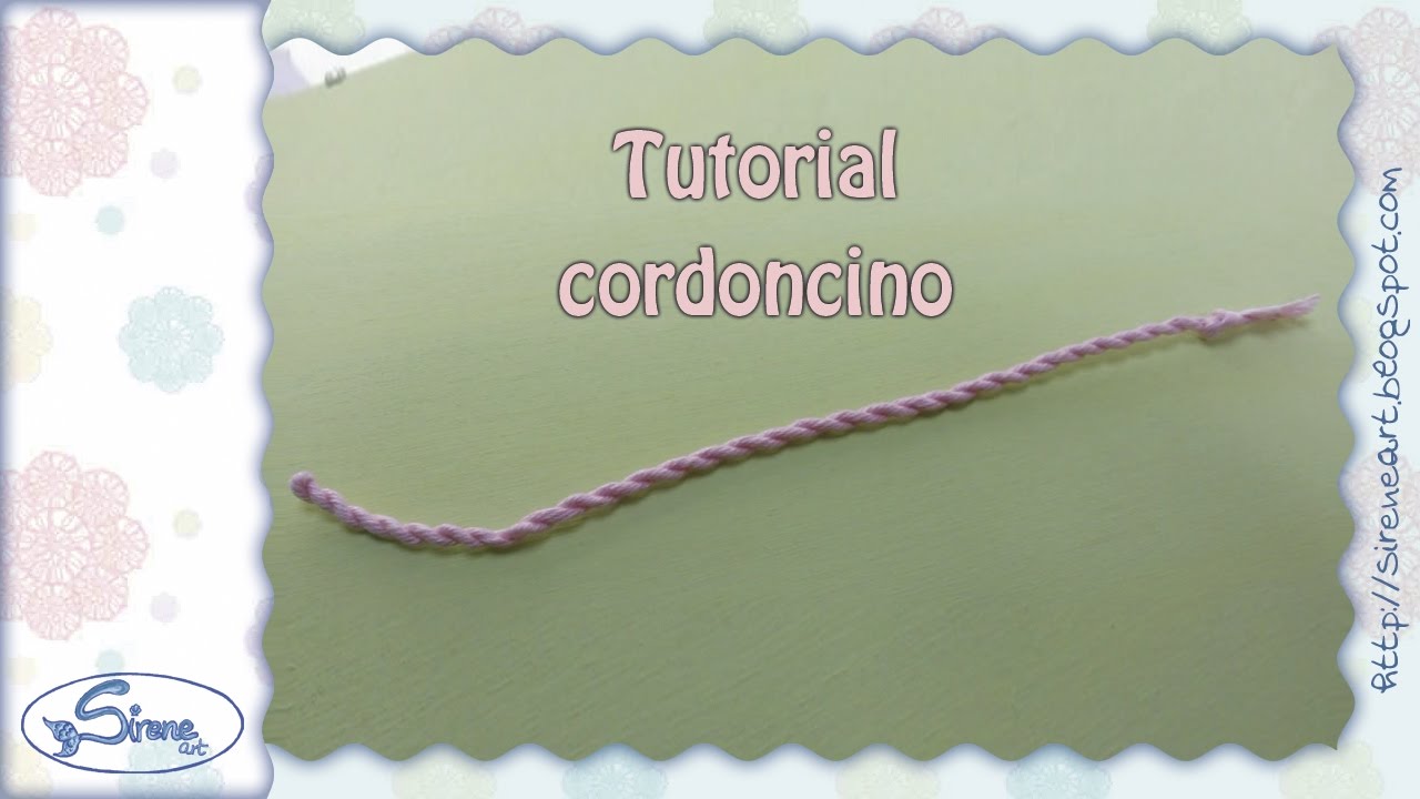 Tutorial: come fare un cordoncino a mano con un filato - senza strumenti. No tools