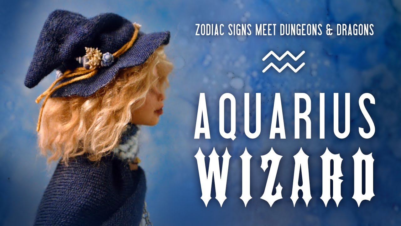 ZODIAC SIGN MEETS DnD  ♒ Aquarius Wizard Custom Doll Repaint