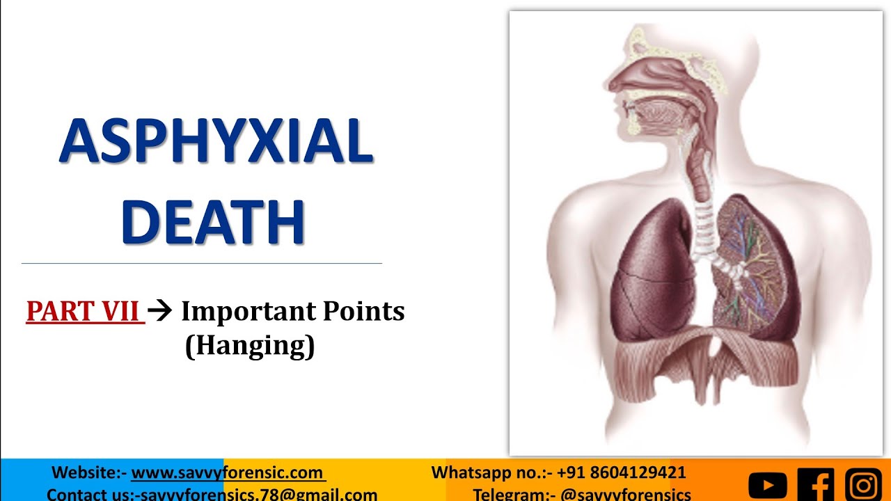 Part-7 || Important points of Hanging || Asphyxial Death || &lrm;@SavvyForensics&nbsp;