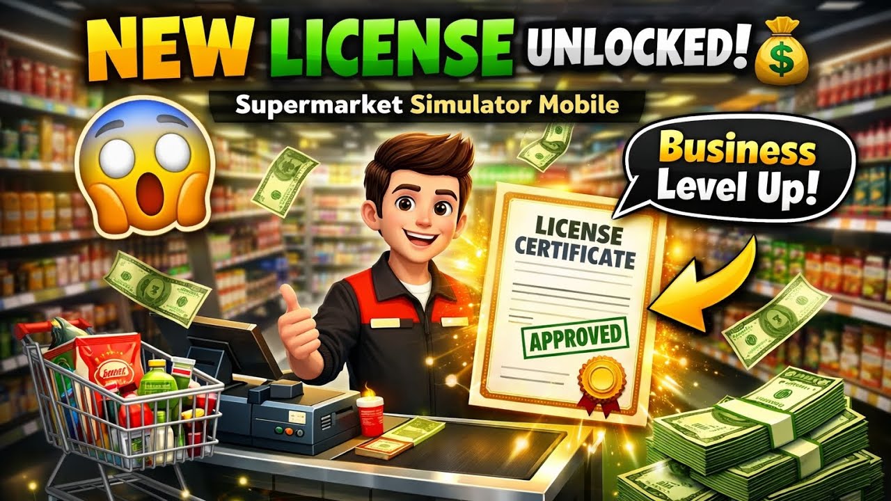 🛒 Supermarket Simulator Mobile | New License Purchase 🤑
