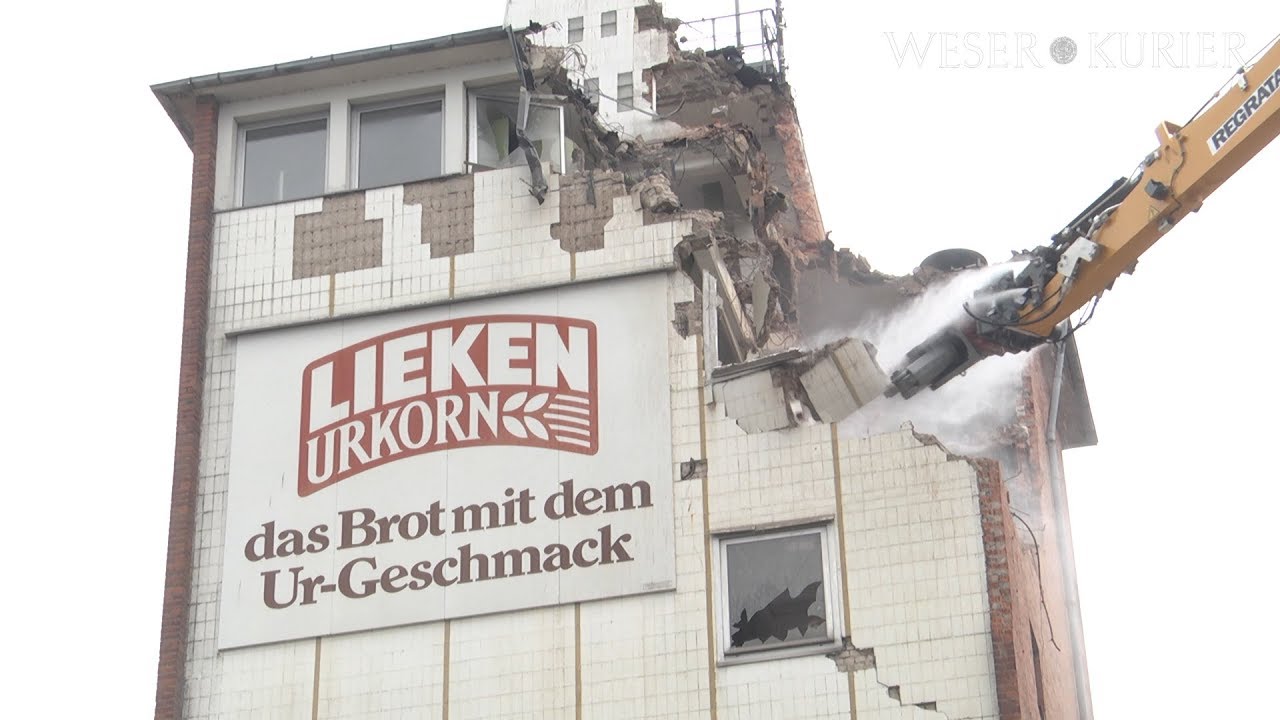 Abriss des Lieken-Turms in Achim