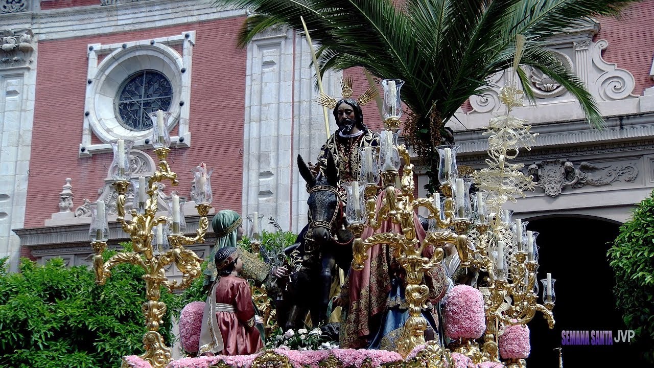 4K Sagrada Entrada en Jerusalen. La Borriquita. Semana Santa Sevilla 2019