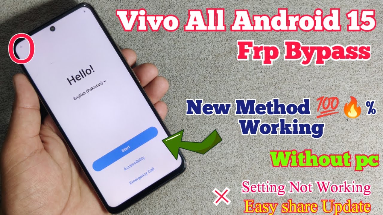 All Vivo Android 15 Frp bypass 2026 | All Vivo Android 15 Without Pc | Vivo Android 15 Frp Unlock |