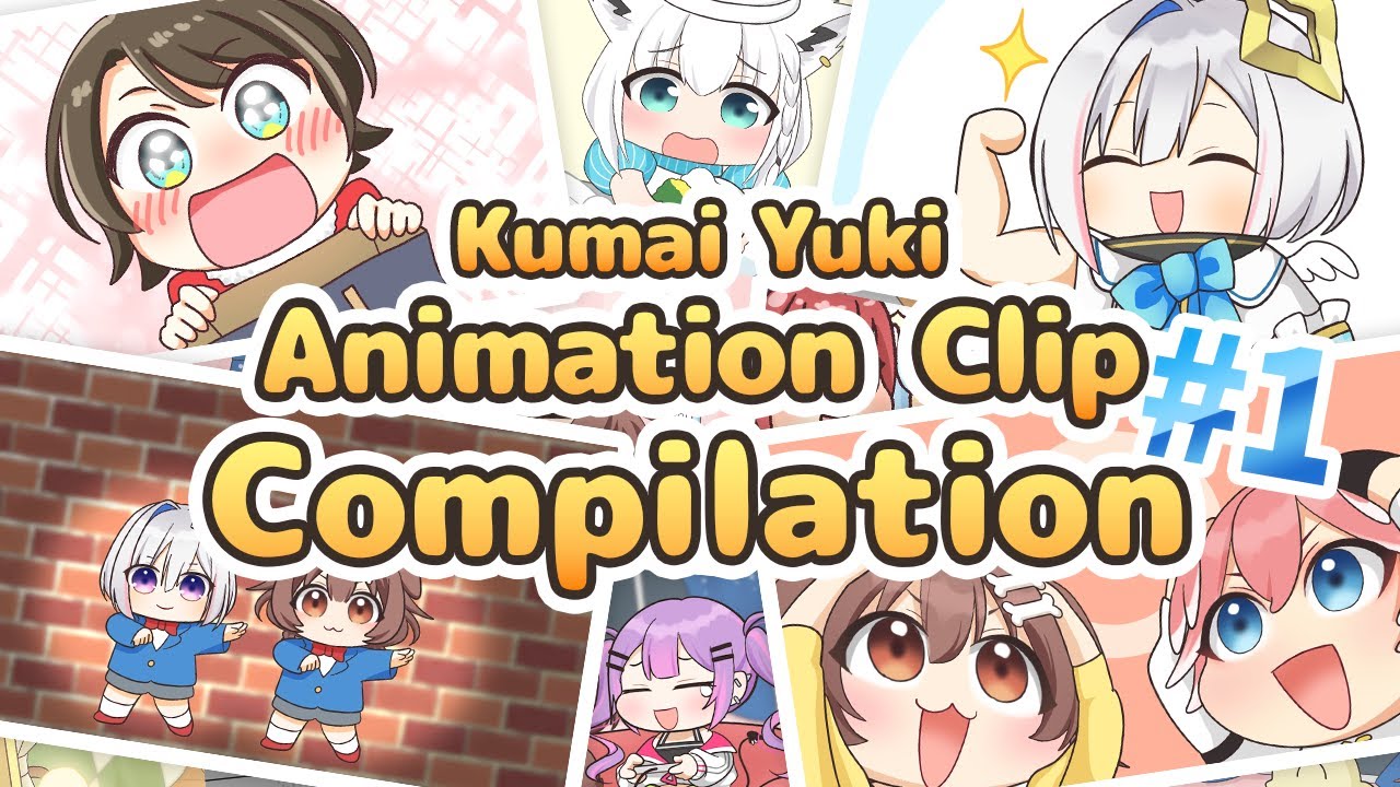 Hololive Animation Clip Compilation #1 [KumaiYuki / English Subs]
