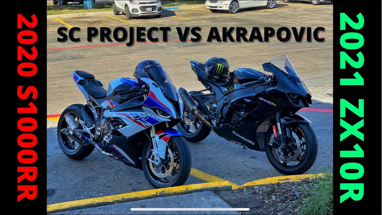 2021 ZX10R AKRAPOVIC Vs 2020 S1000RR SC PROJECT (EXHAUST SOUND COMPARISON)