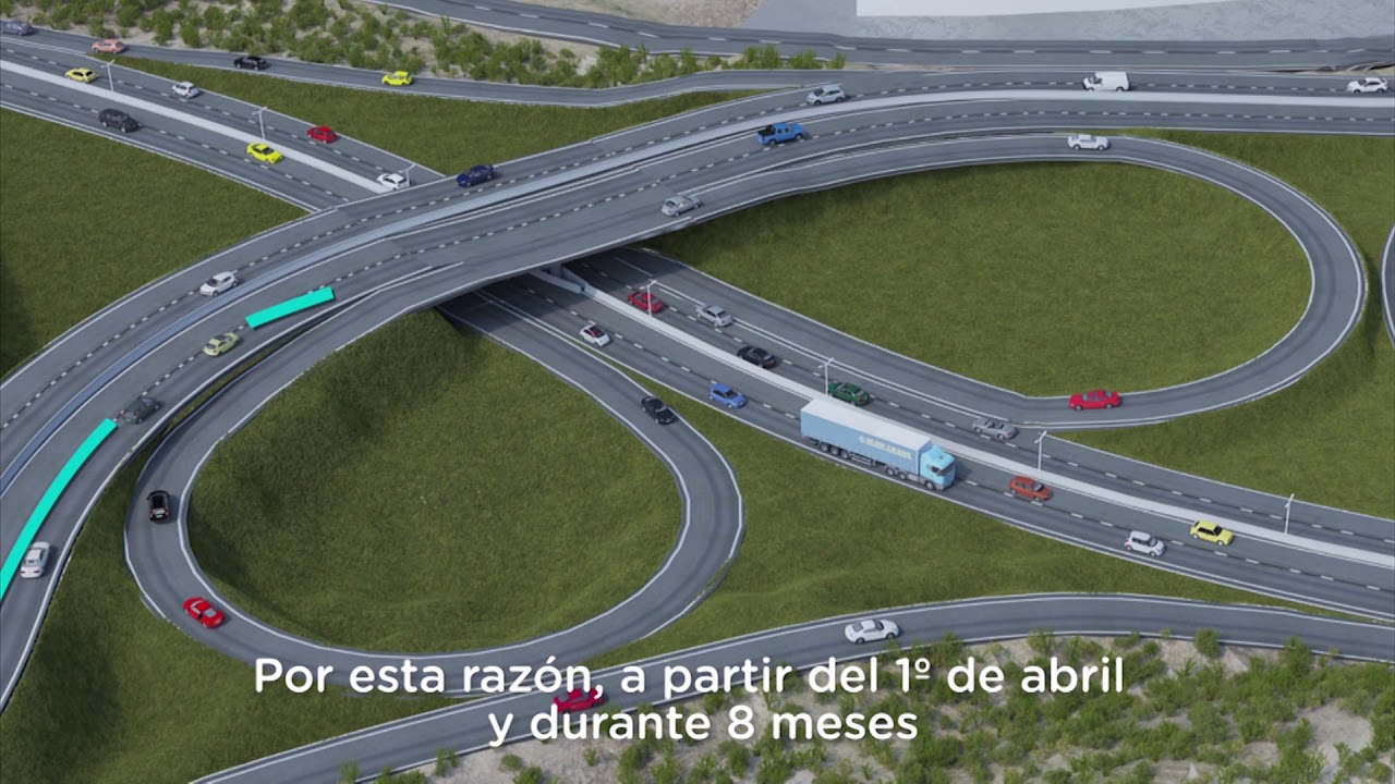Nodo vial en el acceso norte de Neuquén