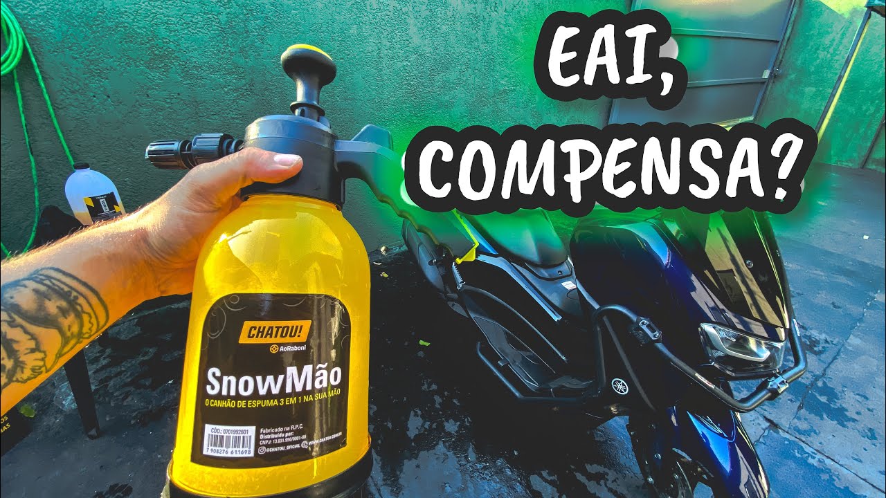 TESTEI A SNOWMÃO DA CHATOU, COMPENSA? 🤔 - SNOWFOAM MANUAL, PRÉ LAVAGEM E LIMPEZA SEM MÁQUINA!😱