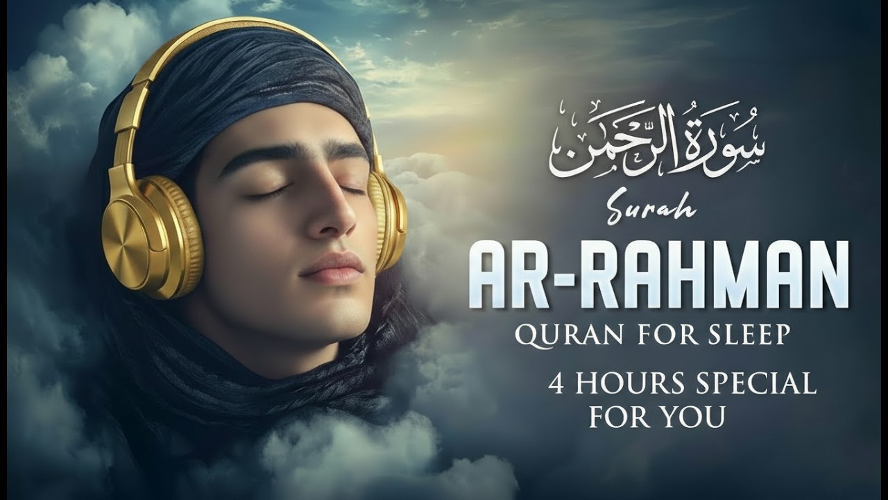 Surah Ar Rahman سورة الرحمن | Peaceful Lofi Quran Recitation for Ultimate Sleep | 4 Hours #lofiquran