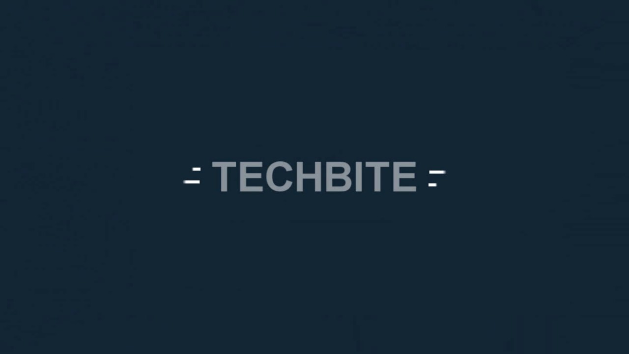 Channel intro for TechBite