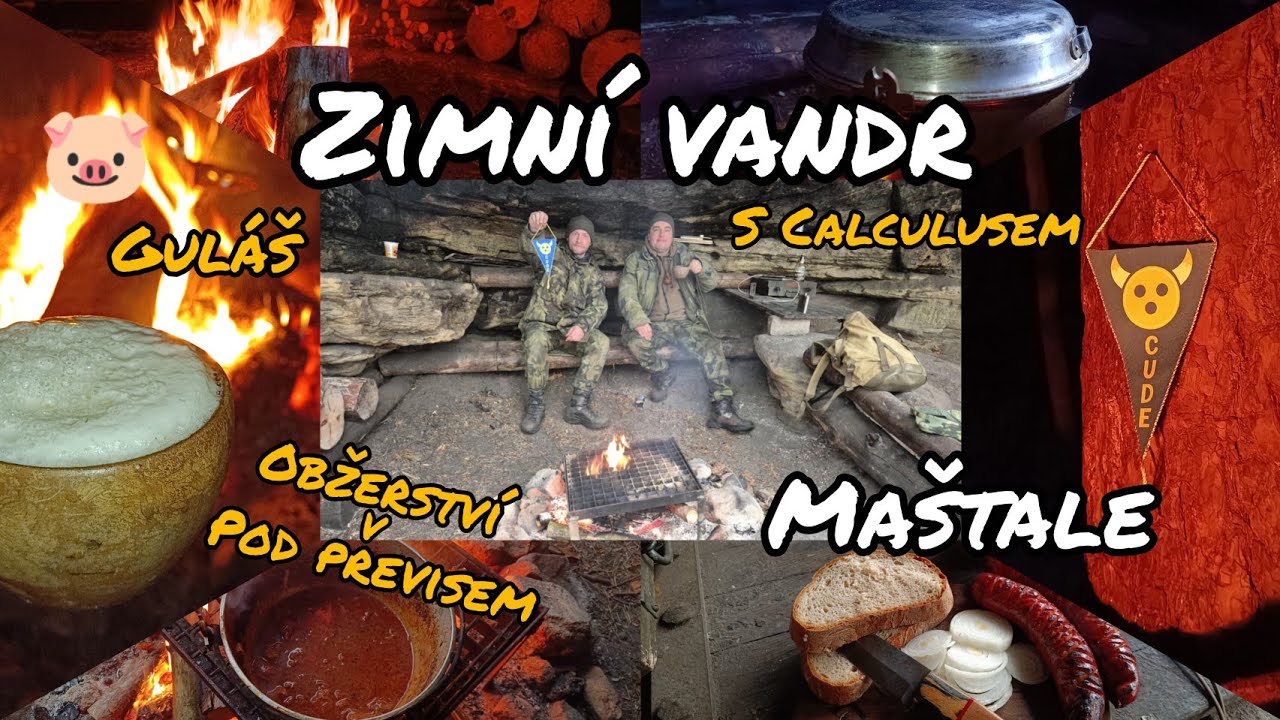 Zimní vandr Toulovcovy maštale s Calculusem 🔥 kotlíkový guláš ve skalách