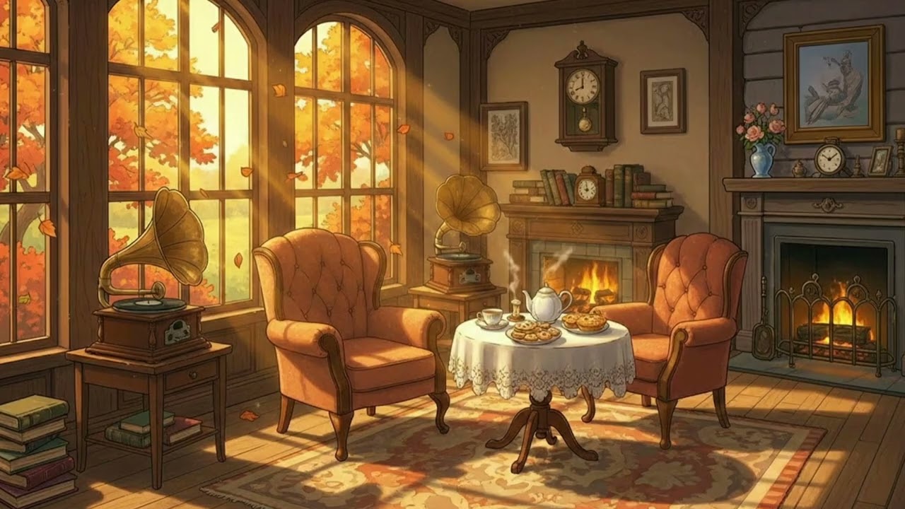 Classic 1940s Big Band Playing in Another Room | Warm Cozy Winter Jazz Ambience