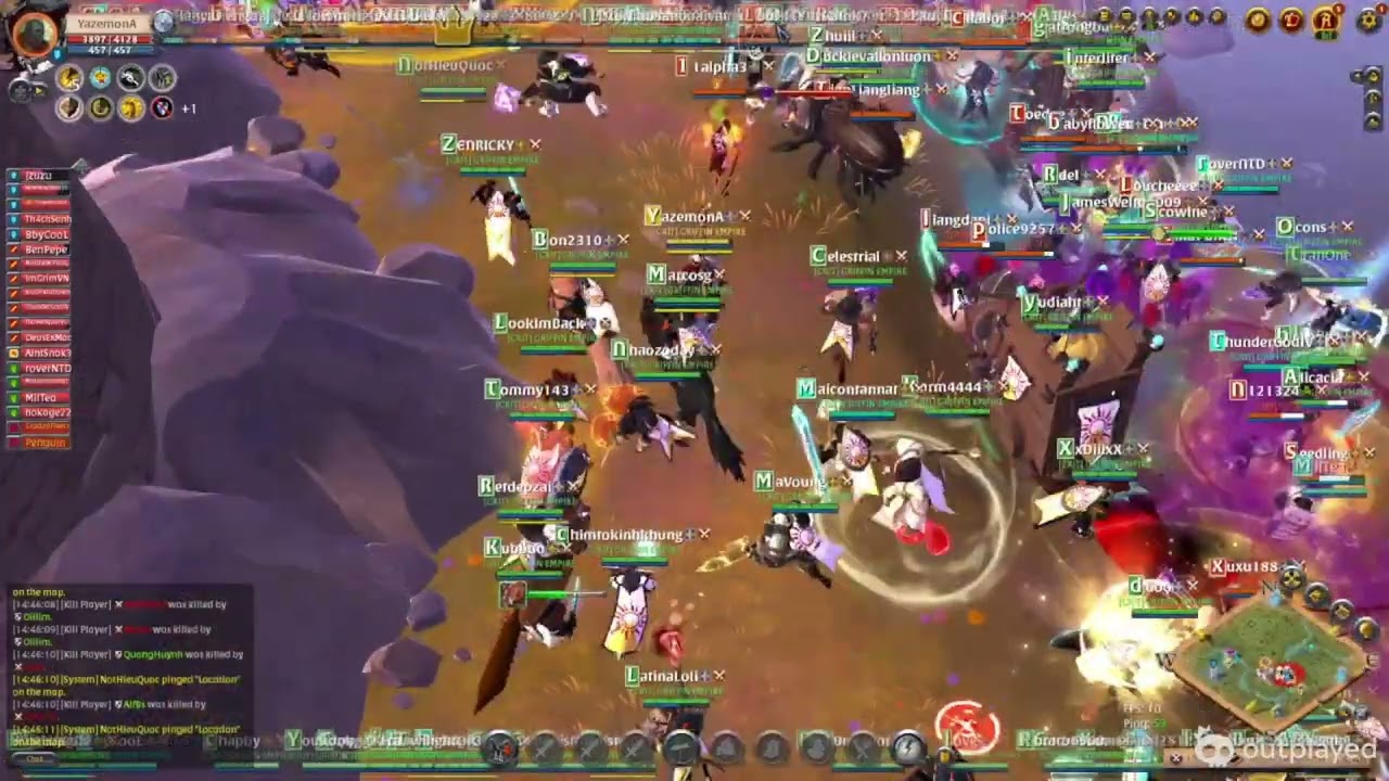 Albion online tank  pov cta fight GE vs ally JIN