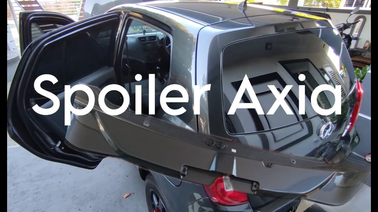 AXIA pasang spoiler AGYA TRD