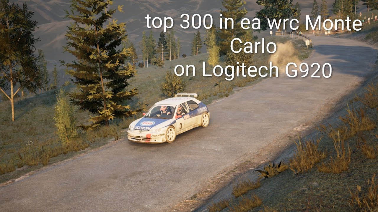 EA WRC top 300 at monte Carlo on Logitech G920
