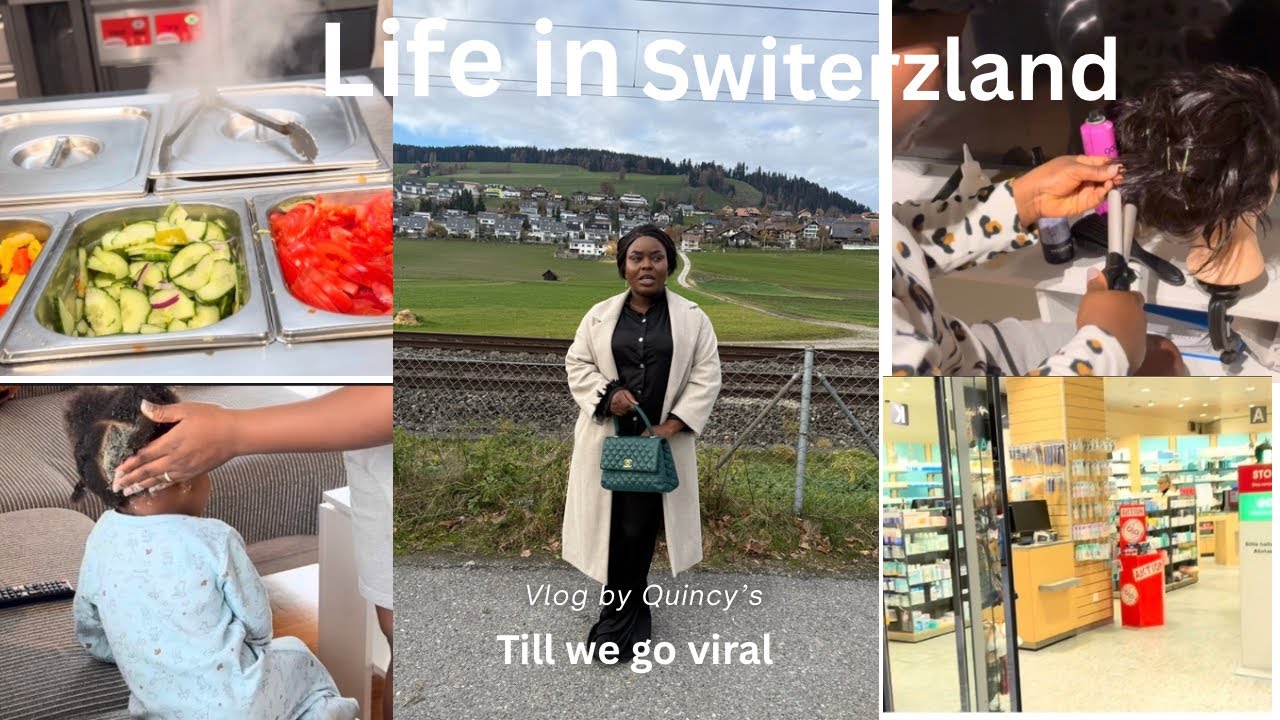 Days in my life as a mom in switerzland | living alone dairies🌻| cooking, new hair style,cleaning 