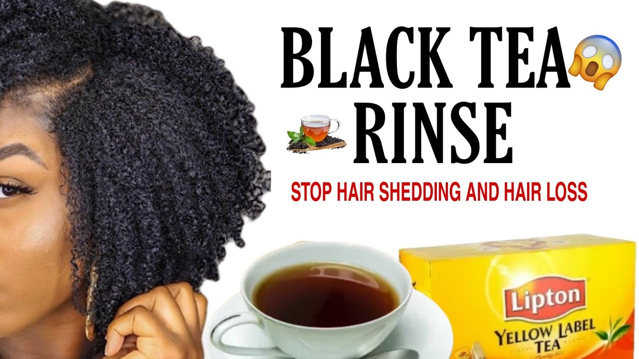 HOW to use BLACK TEA RINSE to grow hair fast! Extreme hair growth & stop hair loss