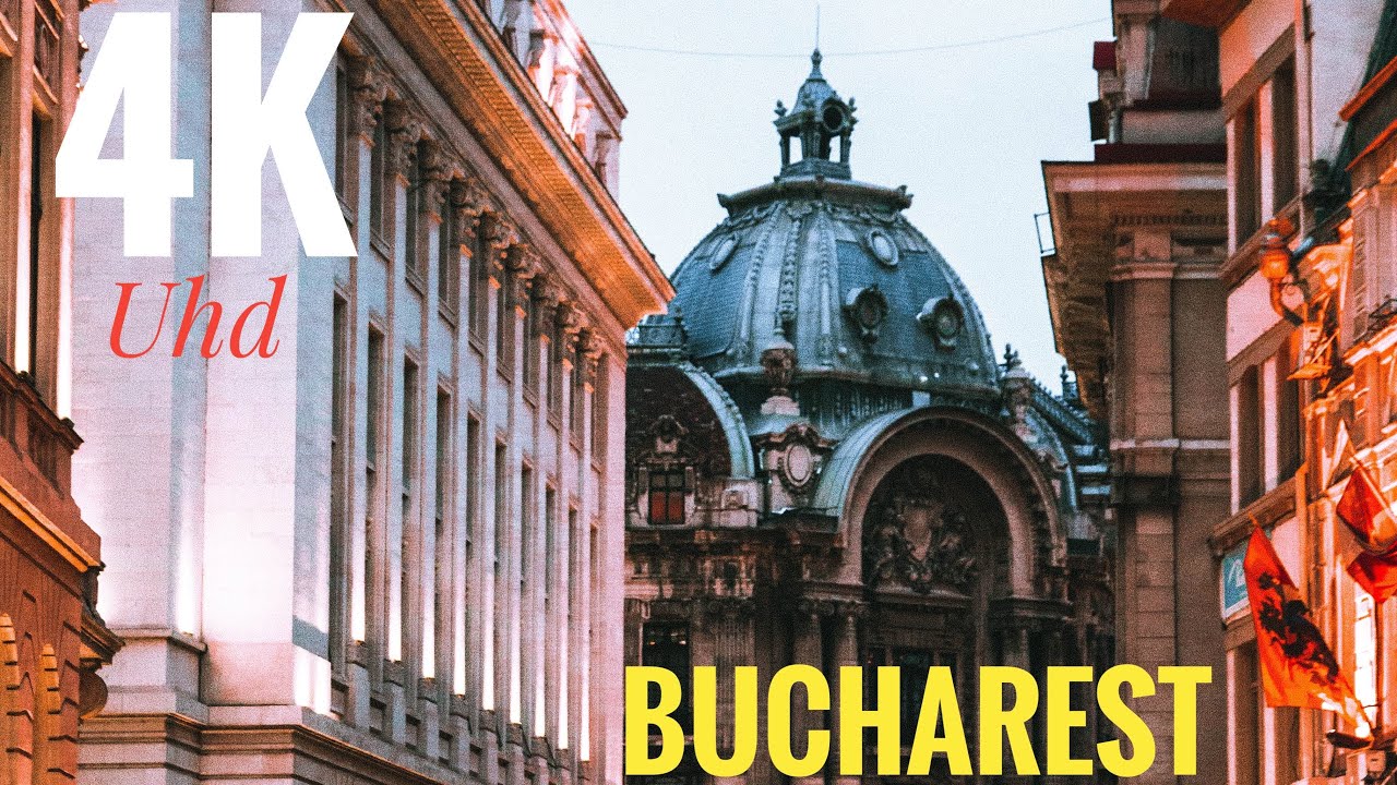 【4K】Bucharest-Virtual walk along capital city of Romania - chapter 1