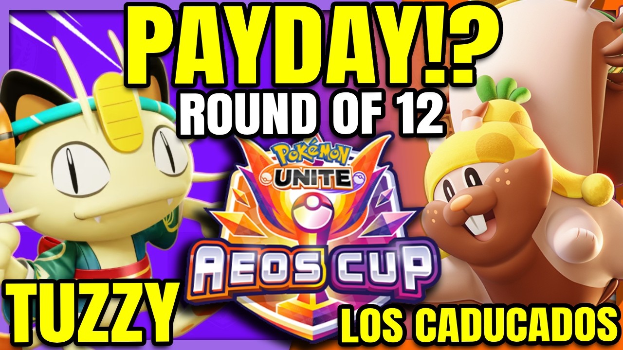 PAYDAY MEOWTH?! Tuzzy vs Los Caducados - Aeos Cup EUIC | Pokemon Unite