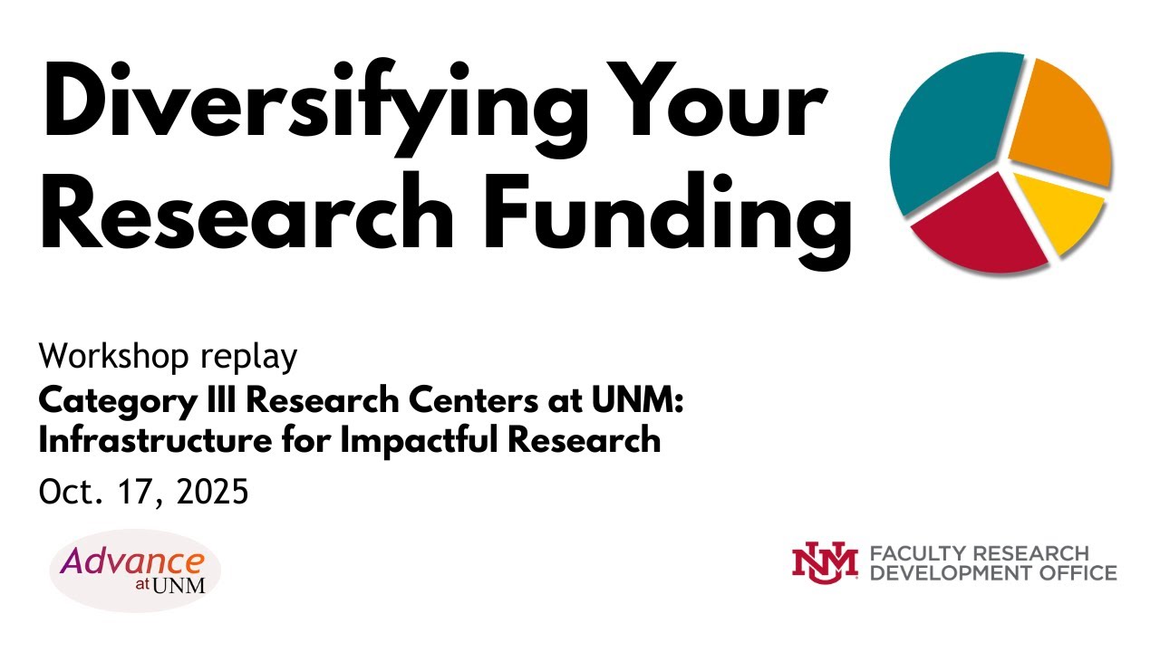 Category III Research Centers at UNM: Infrastructure for Impactful Research