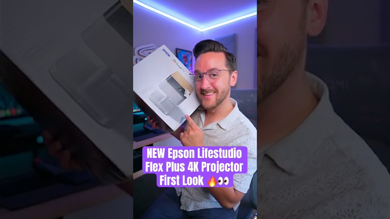 Epson Lifestudio Flex Plus First Look - Portable 4K Projector with Bose Sound & Google TV 🎬✨