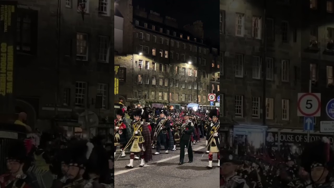 Bagpipes and drums/Scotland the Brave