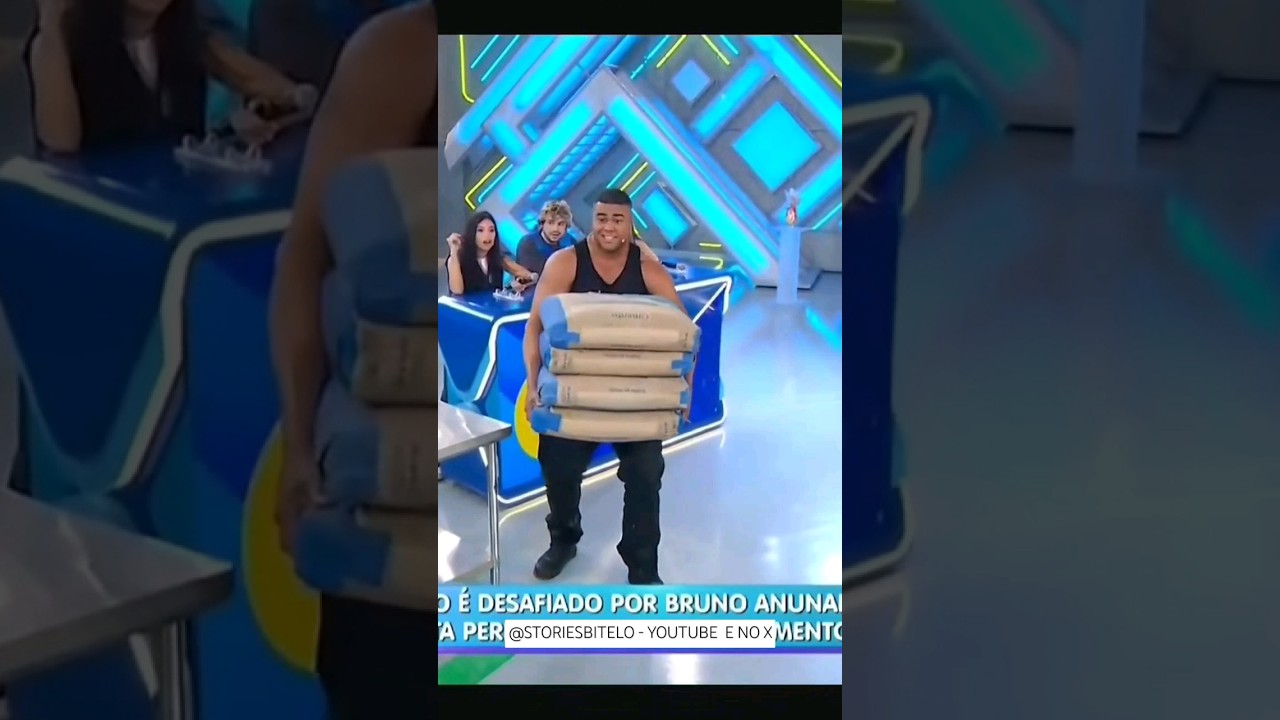 X1 Batalha  Bitelo e Anunaki  4 Sacos de cimento🤣🤣🤣 @Bitelonatural #sbt #shorts #domingolegal