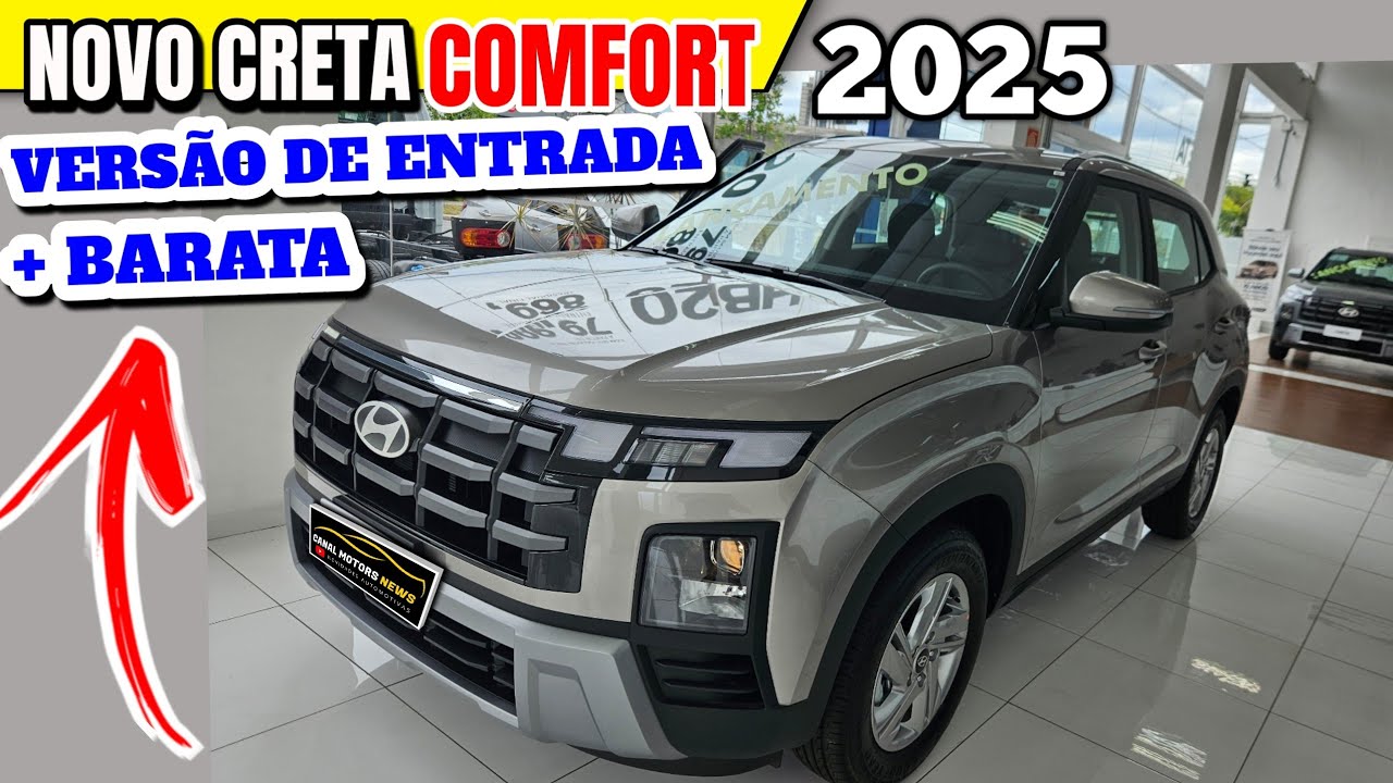 NOVO CRETA COMFORT 2025  / PRE&Ccedil;O AVALIA&Ccedil;&Atilde;O TUDO QUE MUDOU / CRETA 2025