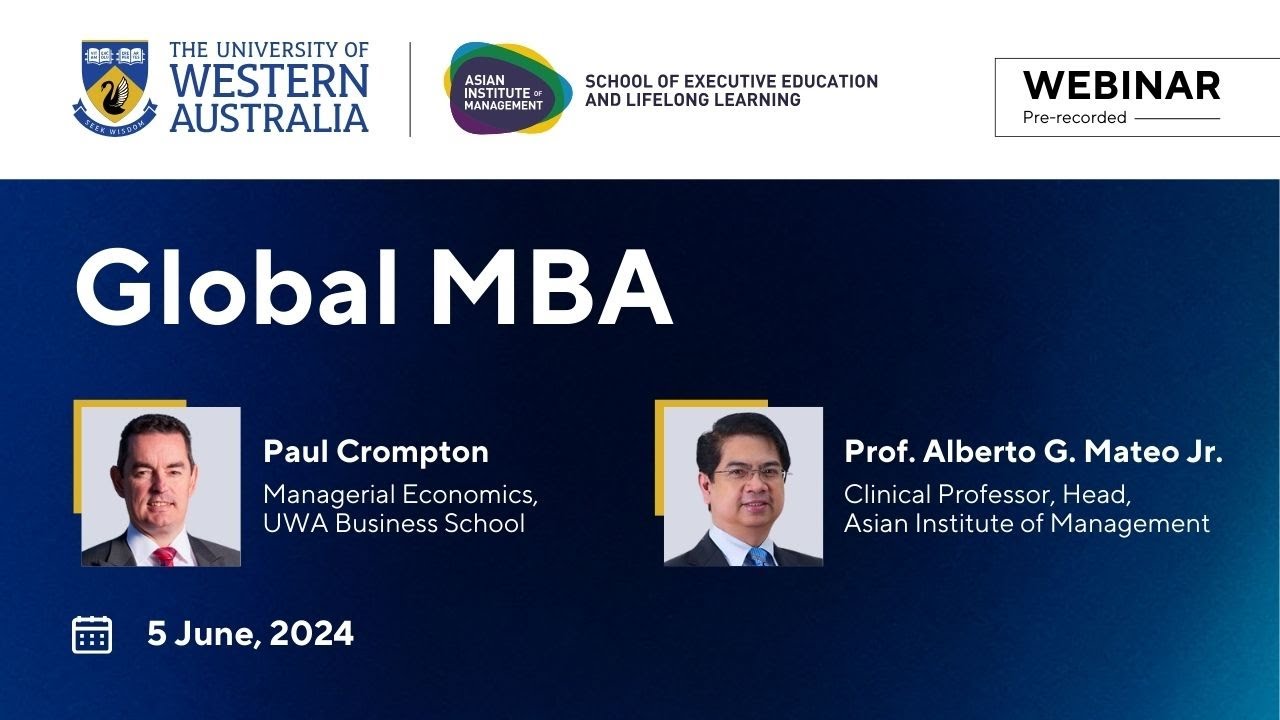 Online Webinar | Global MBA Program | AIM x UWA | 5th June 2024