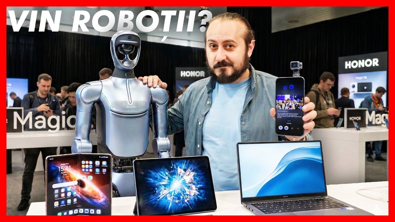 Honor la MWC: roboți și cel mai subțire pliabil de până acum