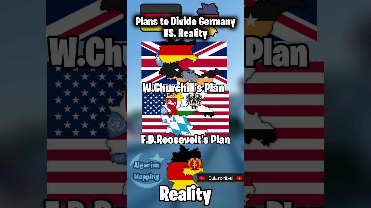 Plans to Divide Germany vs. Reality #mapping #mapper #history #capcut #map #mapchart#europe#germany