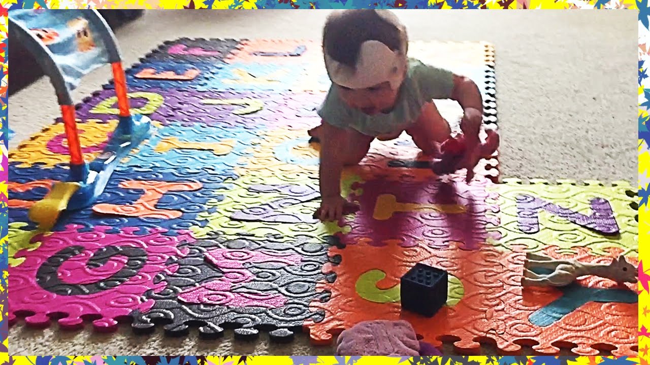 ABC Alphabet Foam Puzzle Mat | Removable Play Tiles