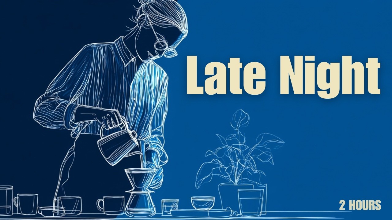 Late Night Jazz Cafe ☕ Calm Midnight Study Music (2 Hours)