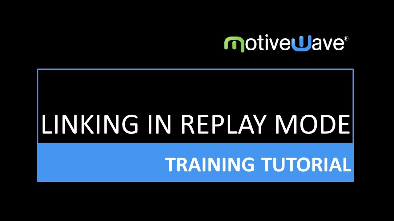 Linking Charts in Replay Mode in the MotiveWave Trading Platform