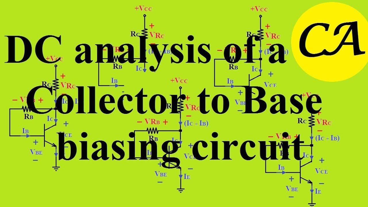 DC analysis of Collector to Base bias circuit