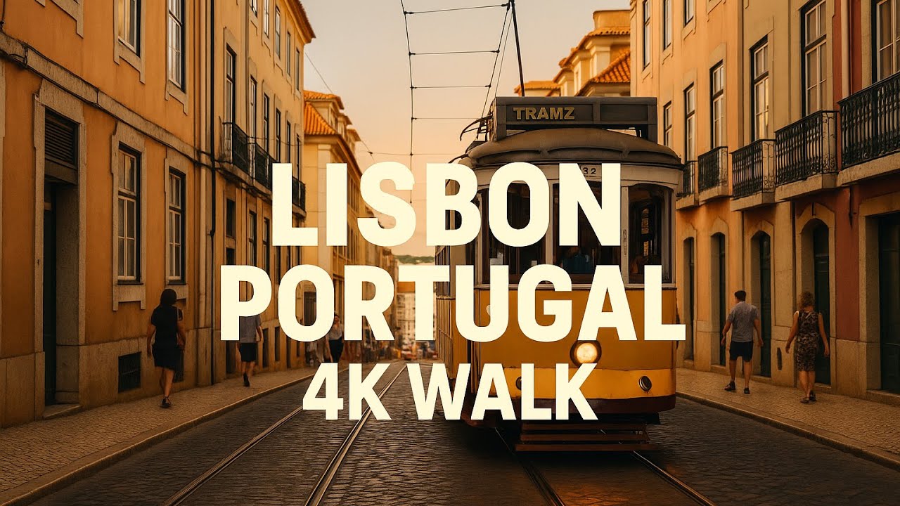 Lisbon Daylight City Walk 4K – Smooth Urban Exploration with Real Ambient Sound