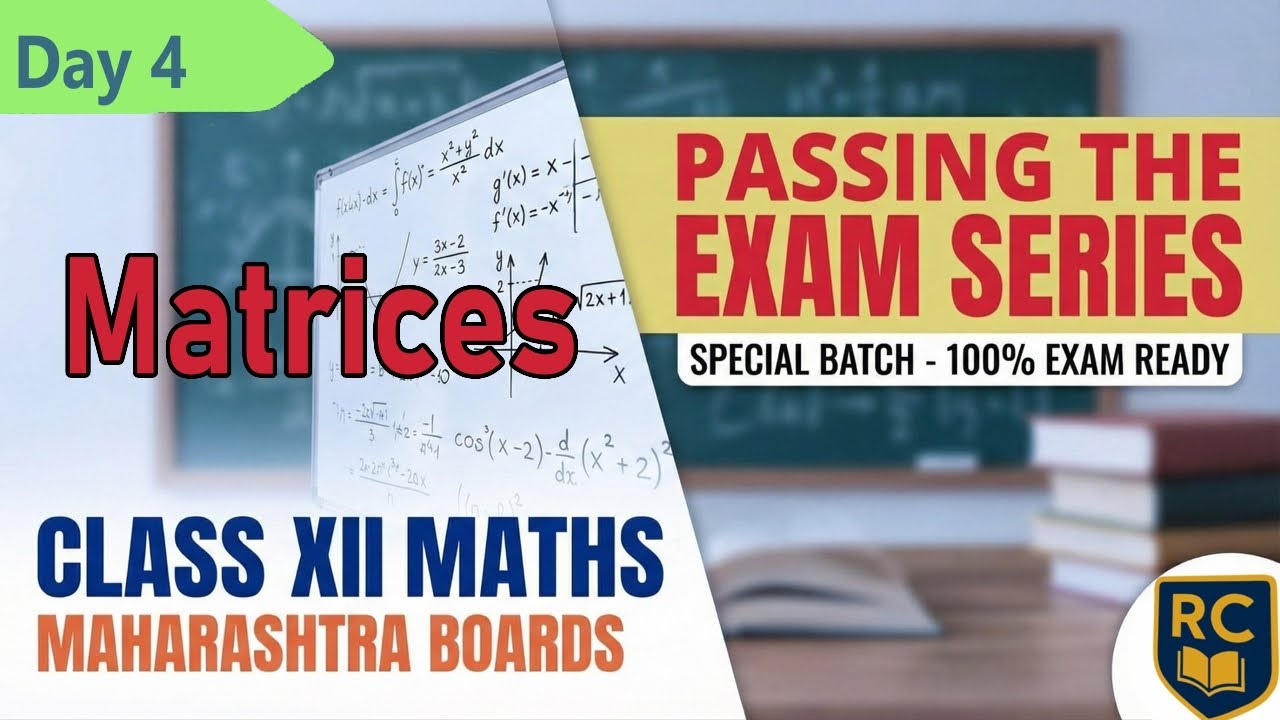 Day 4 | Maths | Class XII | Maharashtra Boards special |