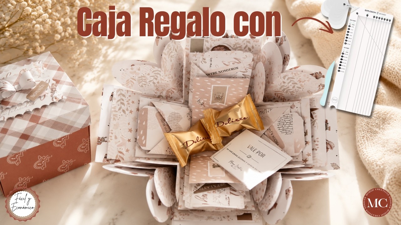 Cómo hacer una caja explosiva de regalo con la Explosion Board de We R | DIY por menos de 5€