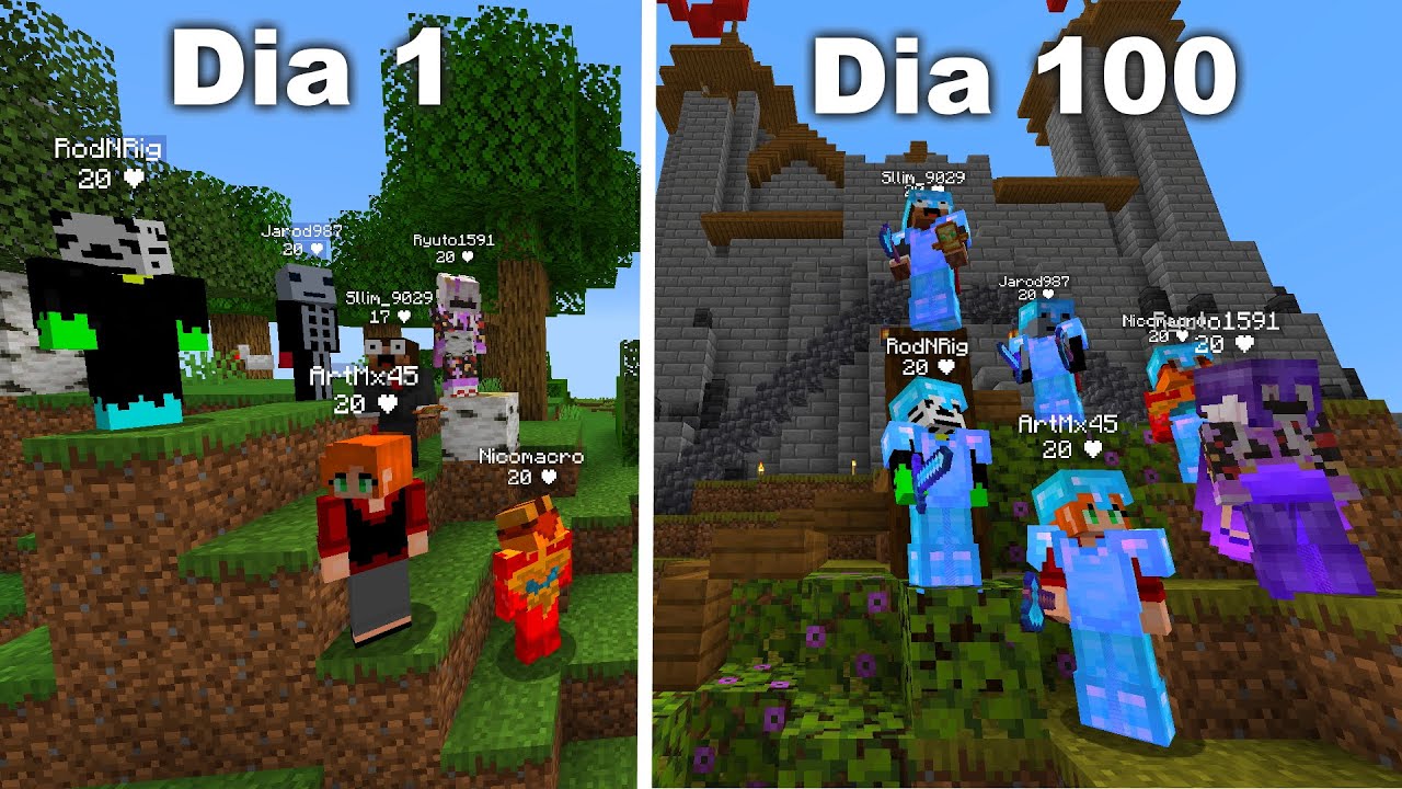 Esto hacen mis subs en 100 Dias de Minecraft