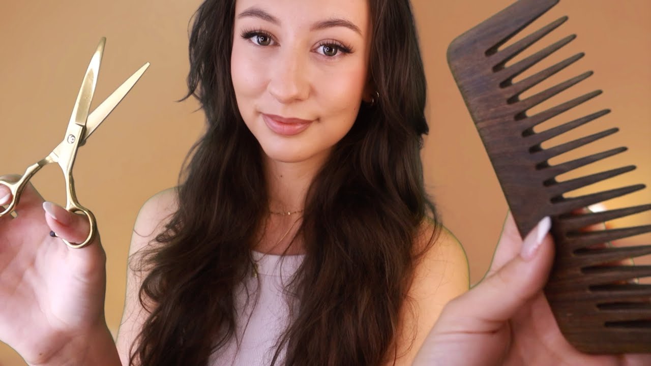 ASMR Sleep Inducing Haircut Roleplay 😴 ✂️ Hair Wash, Scalp Massage & Trim